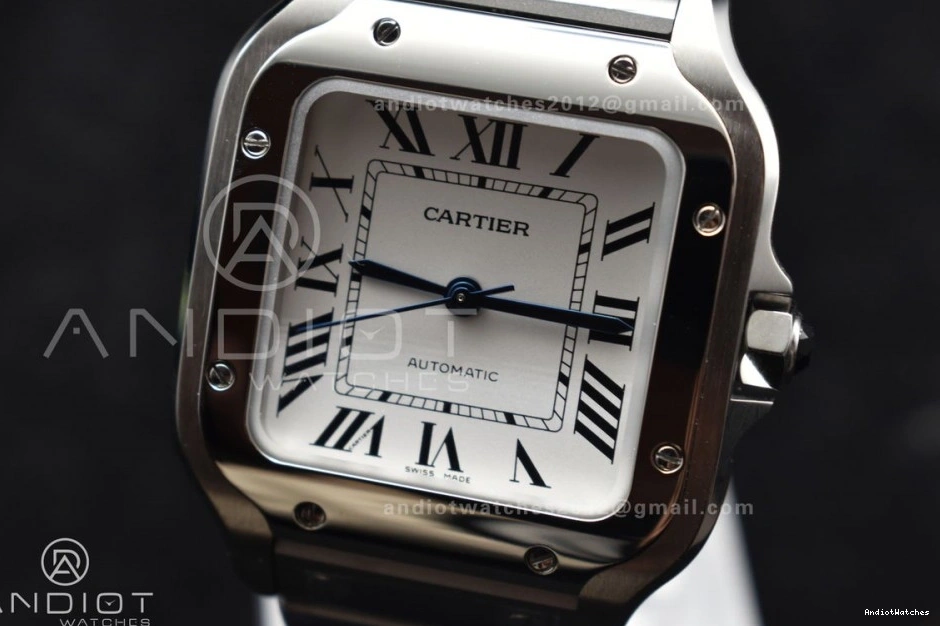 MIYOTA de on SS TopPick Cartier Santos Edition Dial White 1045 SmartLinks 1:1 Bracelet V 35mm BVF SS Best 9015 1026